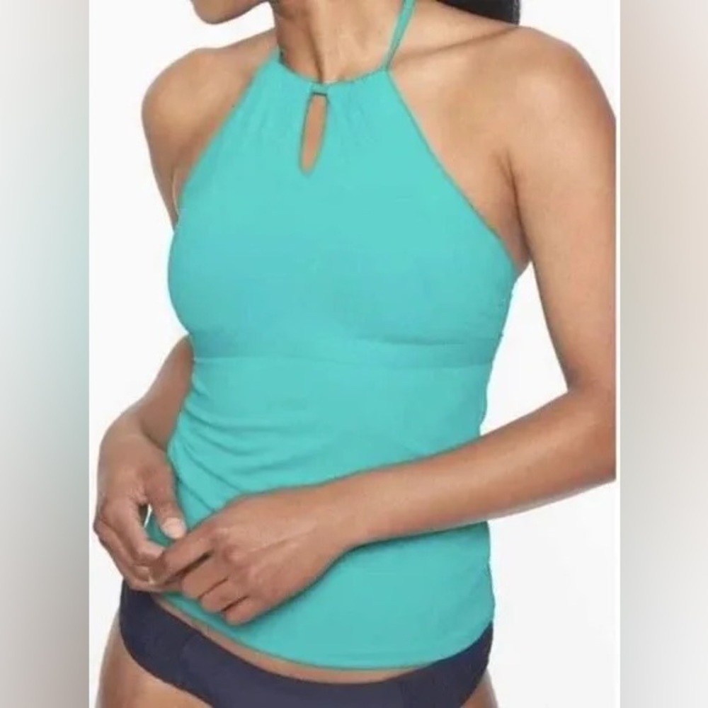 ATHLETA KEYHOLE TANKINI HALTER TOP